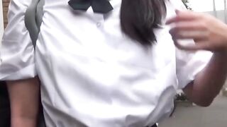 Petite college girl Wet Panties - Neighborhood Walk & Public Flash