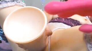 European Babe Sony Dildo Play - Close-Up Masturbation Adventure