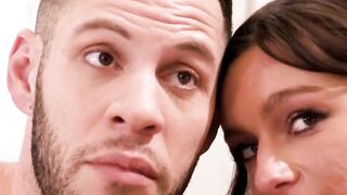 April Olsen Gets Double-Teamed in Hot Threesome - POV