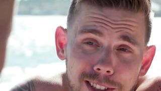 Adult Time - Threesome Blowjob with Hot Couple And Their Buddy