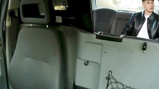 Hot MILF taxi driver Cherry Chandler gives blowjob & deepthroats cock then rides it hard!!