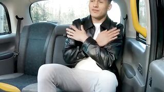 Hot MILF taxi driver Cherry Chandler gives blowjob & deepthroats cock then rides it hard!!