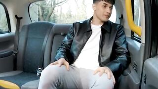 Hot MILF taxi driver Cherry Chandler gives blowjob & deepthroats cock then rides it hard!!