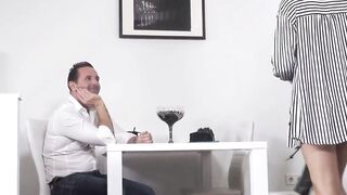 Dark-Haired Vixen's Passionate Plea For More Sex With Her Older Lover