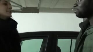 Public Intercourse - Outside Parking Garage Sex With Black Hottie LuLu Gunn