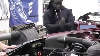 Three's Company - Mechanic Workshop Threesome