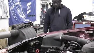 Three's Company - Mechanic Workshop Threesome