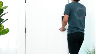 Step-Brothers Big Dick Revealed - Step Sister Catches Brother In The Bathroom