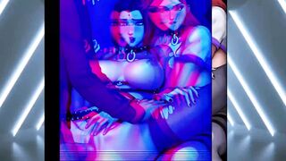 3way Frenzy #2 - Thick Curvy MILF Sandra Shine & Kendall Kayde Share Hunk's Big Dick