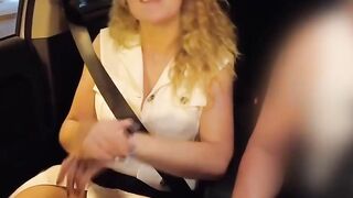 Professor's Car Blowjob - Student Sucks Off Her Teacher In Public