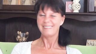 Amateur MILF Threesome - Older Woman Shares Her Husband With barely legal Blonde