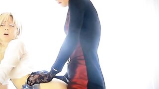 Blondie's Cosplay Adventure - Role-Play Sex with Facial