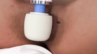 Blue-Haired Babe's Ultimate Orgasm with Giant Sex Toy