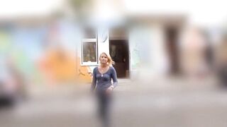 Sexy college girl" - Amateur Street Casting with Older Man in Germany!