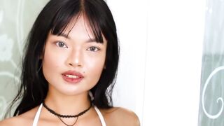 Goddess-Like Lily Anal Play with Huge Dildo in Bathroom - Masturbation Orgasm