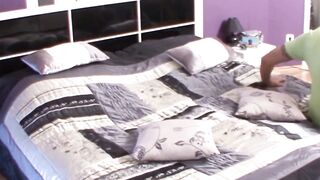 Amature Housewifes's Cheating Husband Surprised With A Creampie