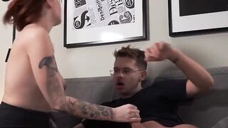 Netflix & Chill Turns Into Hard Core Sex - Hot Blonde Babe Gets Fucked By A Hunk