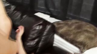 Ebony Teen Freak's First Hardcore Fucking Session