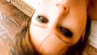 Dark Haired Bombshell Rides Big Dick in Hardcore Anal Threesome
