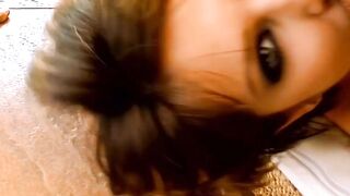 Dark Haired Bombshell Rides Big Dick in Hardcore Anal Threesome