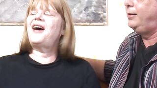 Grandma's Old Granny Swinger Party - Amateur Threesome with Teen & Grandpa