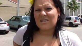 Chubby German Hottie Picked Up For Hardcore Casting Audition