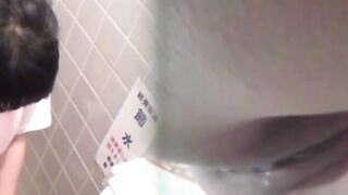 Asian Office Workers Unleash Steamy Squatting Session