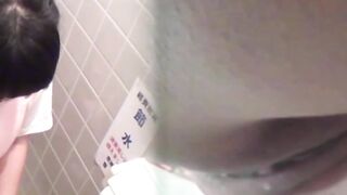 Asian Office Workers Unleash Steamy Squatting Session
