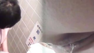 Asian Office Workers Unleash Steamy Squatting Session