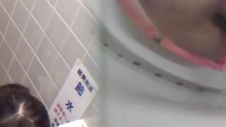 Asian Office Workers Unleash Steamy Squatting Session