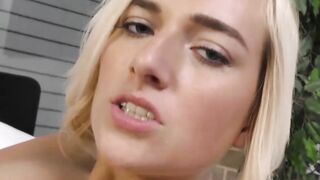 Blond Bombshell Khole Kapsari Gives Passionate Hand Job With A Twist