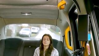 Hot MILF Gives Blowjob in Taxi - Amateur Wife Swinger's Facial
