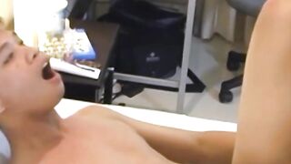Daddy's Boy - Bareback Twink Blow Job & Anal Sex with Hot Older Man