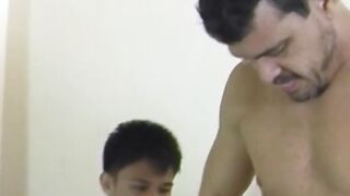 Daddy's Boy - Bareback Twink Blow Job & Anal Sex with Hot Older Man