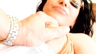 Dark Haired Vixen Anal Threesome - Ass-Fucking with Big Dick Couple