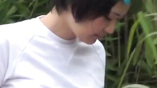 Public Peeing Fetish - Outdoor Pee-Play With Hairless Vagina