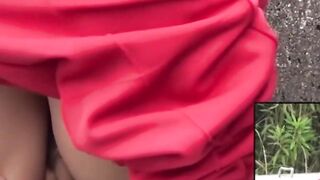 Public Peeing Fetish - Outdoor Pee-Play With Hairless Vagina