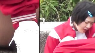 Public Peeing Fetish - Outdoor Pee-Play With Hairless Vagina
