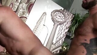Hairy Bear" - Muscular Daddies Fuck Hard in Rough Sex Scene with Hot Anal Action
