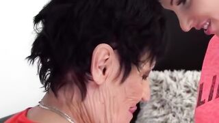 Grandmother's Mature Ass Lick & Teen Anal Sex - Old Granny Fucked by barely legal Guy