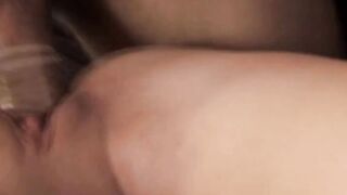 Passionate Lovemaking Session Between Brunette Teen And Her Hunk Of A Man