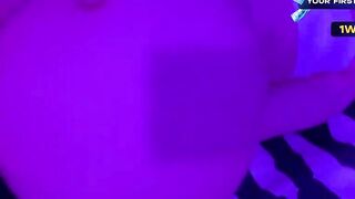 Neon Lights & Giant Dick - Erotic Roleplay Scene With Older Man And barely legal Blonde