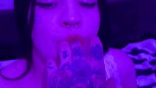 Neon Lights & Giant Dick - Erotic Roleplay Scene With Older Man And barely legal Blonde
