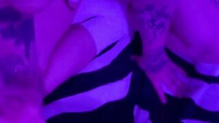 Neon Lights & Giant Dick - Erotic Roleplay Scene With Older Man And barely legal Blonde