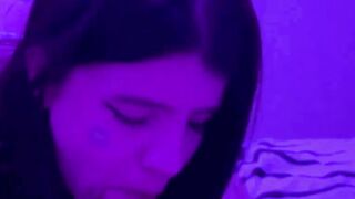 Neon Lights & Giant Dick - Erotic Roleplay Scene With Older Man And barely legal Blonde