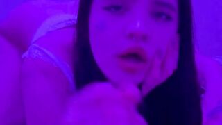 Neon Lights & Giant Dick - Erotic Roleplay Scene With Older Man And barely legal Blonde