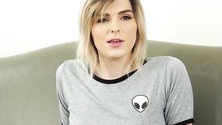 Ella Hollywood's Ride On A Giant Dick - Big Tit Transsexual Fucks Hard
