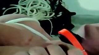 Anal Invasion - Bound And Shocked With Anal Play For A Hot Blowjob