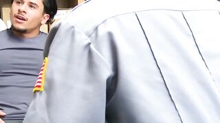 Raw Police Officer Fucks Latinos Ass - Raw Cop Sex with Handsome Latin Guy