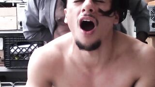 Raw Police Officer Fucks Latinos Ass - Raw Cop Sex with Handsome Latin Guy